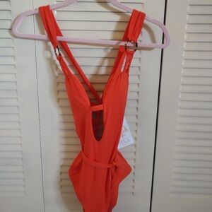 Becca Swimsuit, orange, small
